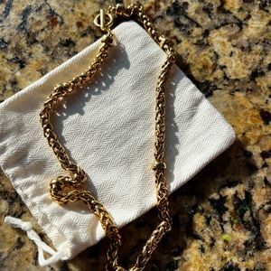 Gold Chain Toggle Necklace